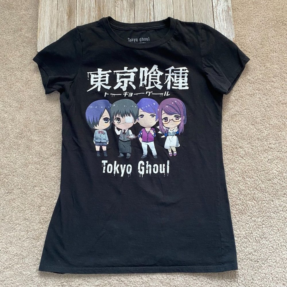 Tokyo Ghoul Funimation Juniors S Chibi Touka Kaneki Tsukiyama Rize T-Shirt Anime